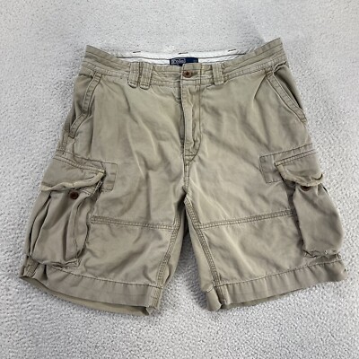 RRL chino cargo shorts サイズ34 Polo Ralph Lauren Cargo Shorts Mens 34 Beige Chino Hike Camp