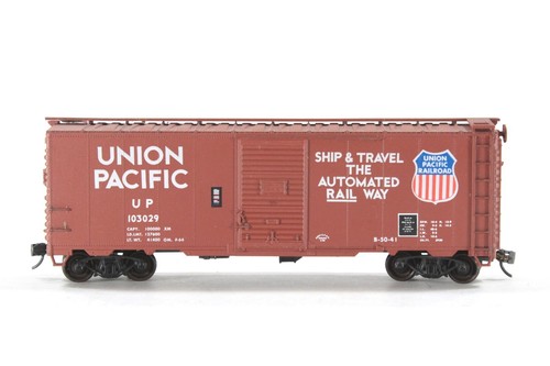 HO Accurail Union Pacific 40 ft AAR vagón de carga de acero de una sola puerta #103029 + Kadee Xlnt | Zustand: Used