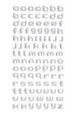 Softy Sticker Buchstaben klein silber Aufkleb...