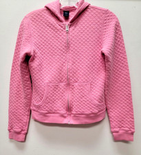 Vintage Y2K Gap Womens Size Small Full Zip Quilted Hoodie Pink Color