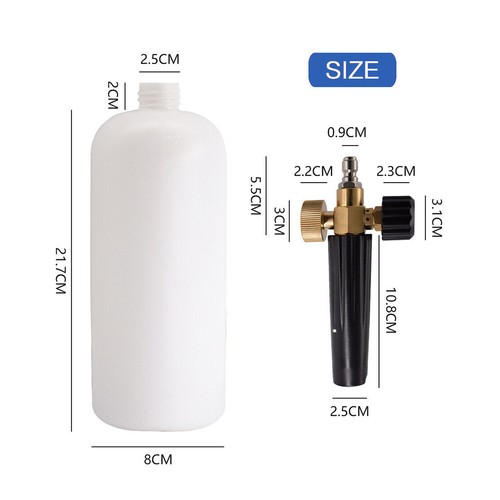 High Pressure Snow Foam Washer Gun Jet Car Wash Lance Cannon Spray Bottle Kit S - Picture 5 of 12