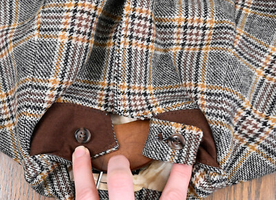 Veste De Chasse ECRA Tweed Gris Et Bleu - Taille USA 2-4 (équivalent FR 34-36)