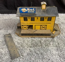 Vintage RARE Ken L Ration Dog Food Scale Building For Model Train Scenery WOW!