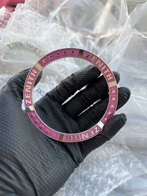 Zenith Metal Super Swept Rings Candy Magenta/Chrome (Set of 4)