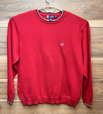 Chaps Ralph Lauren Sweater Mens XLarge Red Long Sleeve Knit Crewneck