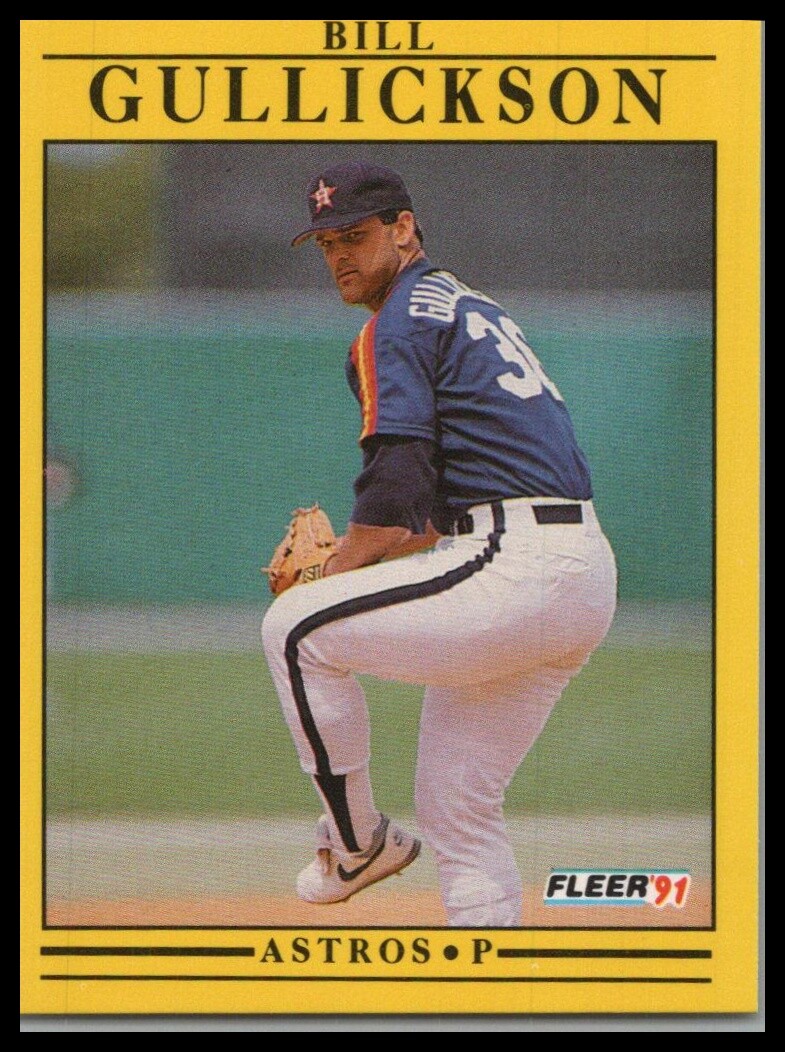 1991 Fleer #508b Bill Gullickson Base