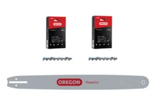 24" Bar & 2x Full Chisel Chains For Husqvarna 1100 243RNFD009 / 68LX076G(2)