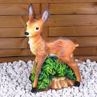 Gartenzwerg Dekoration Reh Kids Figur Statue Skulptur Gartenfigur Hirsch Deko