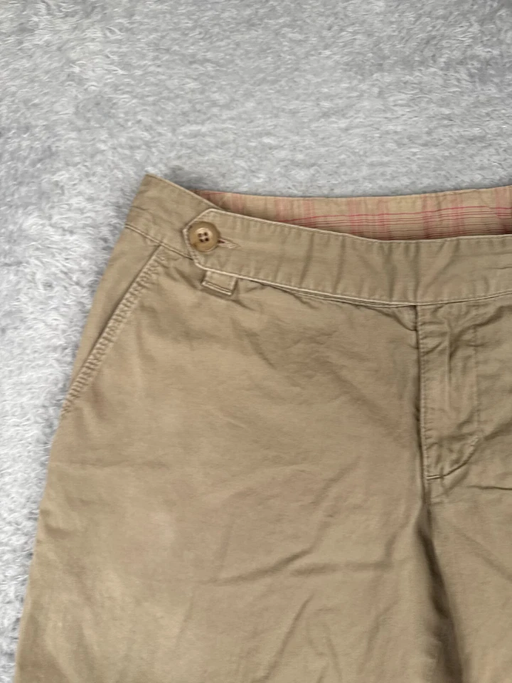 Pantalones Cortos The North Face Mujer 6 Beige Caqui 100% Algodón Sarga Caminata Informal 30x10 Foto 4 de 4