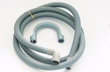 WASHING MACHINE 2.5 METRE WASTE DRAIN HOSE WASTE PIPE 90 DEGREE 19/22MM BORE 
