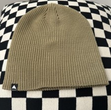 Burton Recycled DND Beanie Beige Khaki Knit Ski Snowboarding Hat OSFA