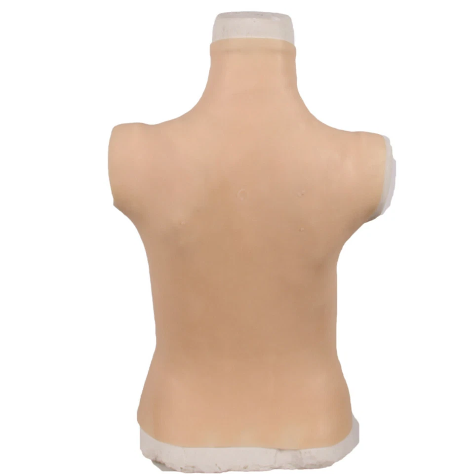 Half Body Silicone Breast Form C D cup Prosthesis Transvestite Artificial  Boobs - Image 3 of 4