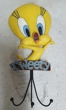Rare porte-manteau figurine Titi / Tweety 40 cm vintage signé Warner Bross NEUF