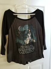 Hanes O9142 Women's Long-sleeve V-neck T-shirts XL - Navy