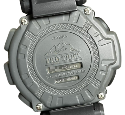 Casio Protrek PRG-40SJ Men's Wristwatch Digital Round Black Casio Protrek PRG-40SJ Men's Wristwatch Digital Round Black