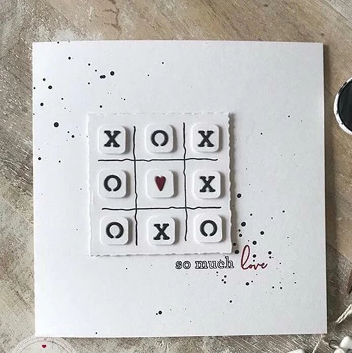 Troqueles de corte de metal letras álbum de recortes fabricación de papel troquelado decorativo hágalo usted mismo Foto 4 de 4