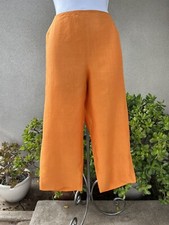 Vintage Pant Donna Karan NY silk orange capris sz
