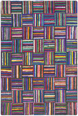 Safavieh Nantucket Baumwoll-Läufer – Handgefertigt, 213 Cm Lang, Pink & Farbenfroh, Geometrisches Design