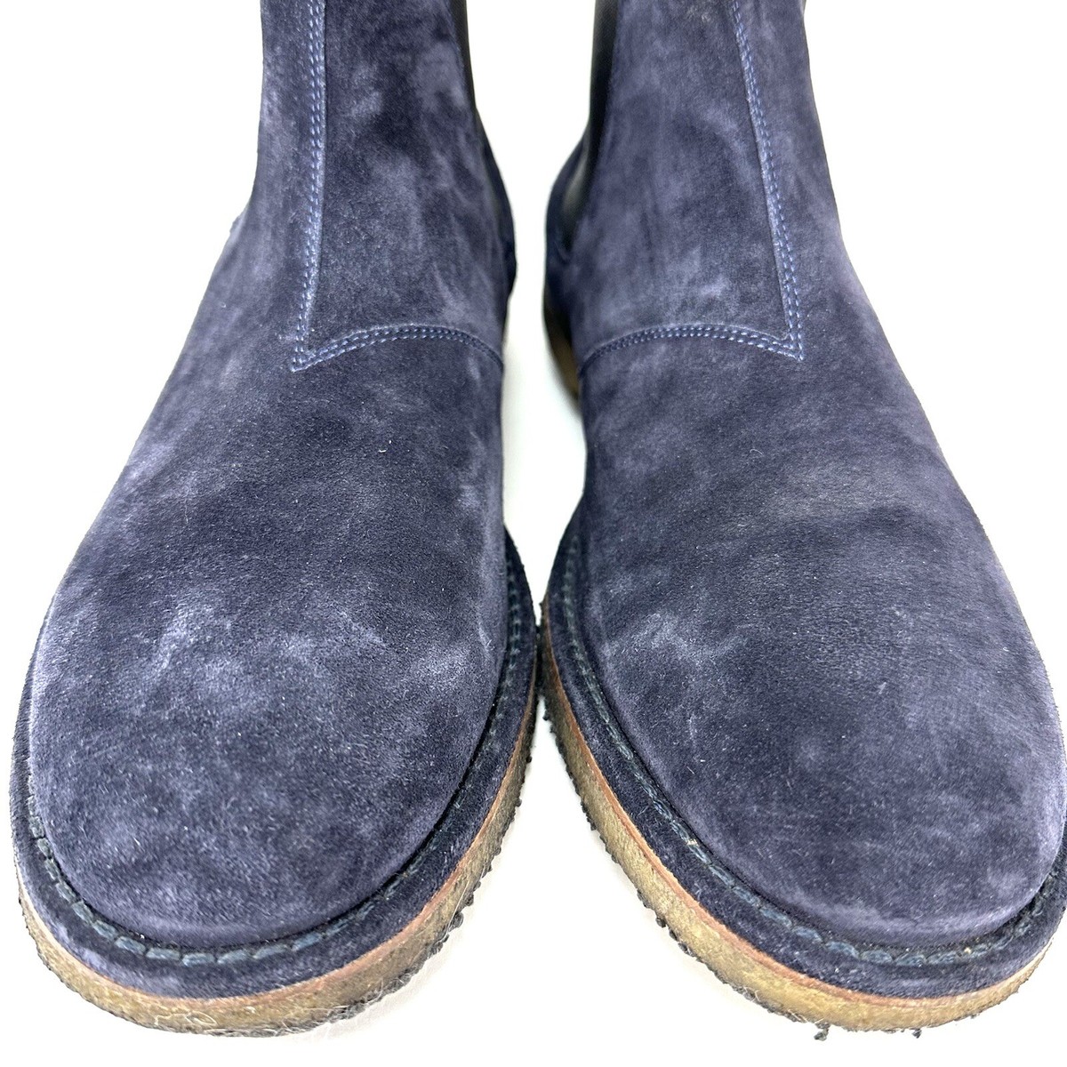 Vince Boots Men’s  Slip-On Suede Navy Blue. Size 10 NEW! Amazon.com | Vince Men main image 4