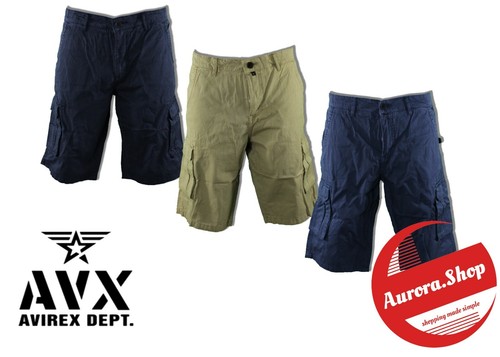 pantaloncino BERMUDA CARGO AVIREX cotone 100% TASCONI laterali SLIM FIT  estivo | eBay