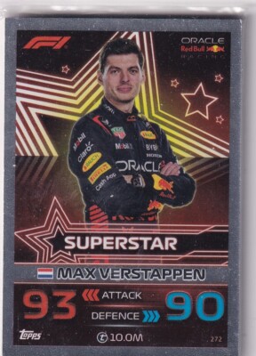 Topps F1 Turbo Attax 2023 Formel 1 Nr. 272 Max Verstappen Superstar