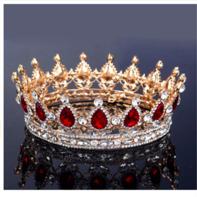 Crown King Queen Medieval Tiara Costume Accessories Wedding Dress Matching Crown
