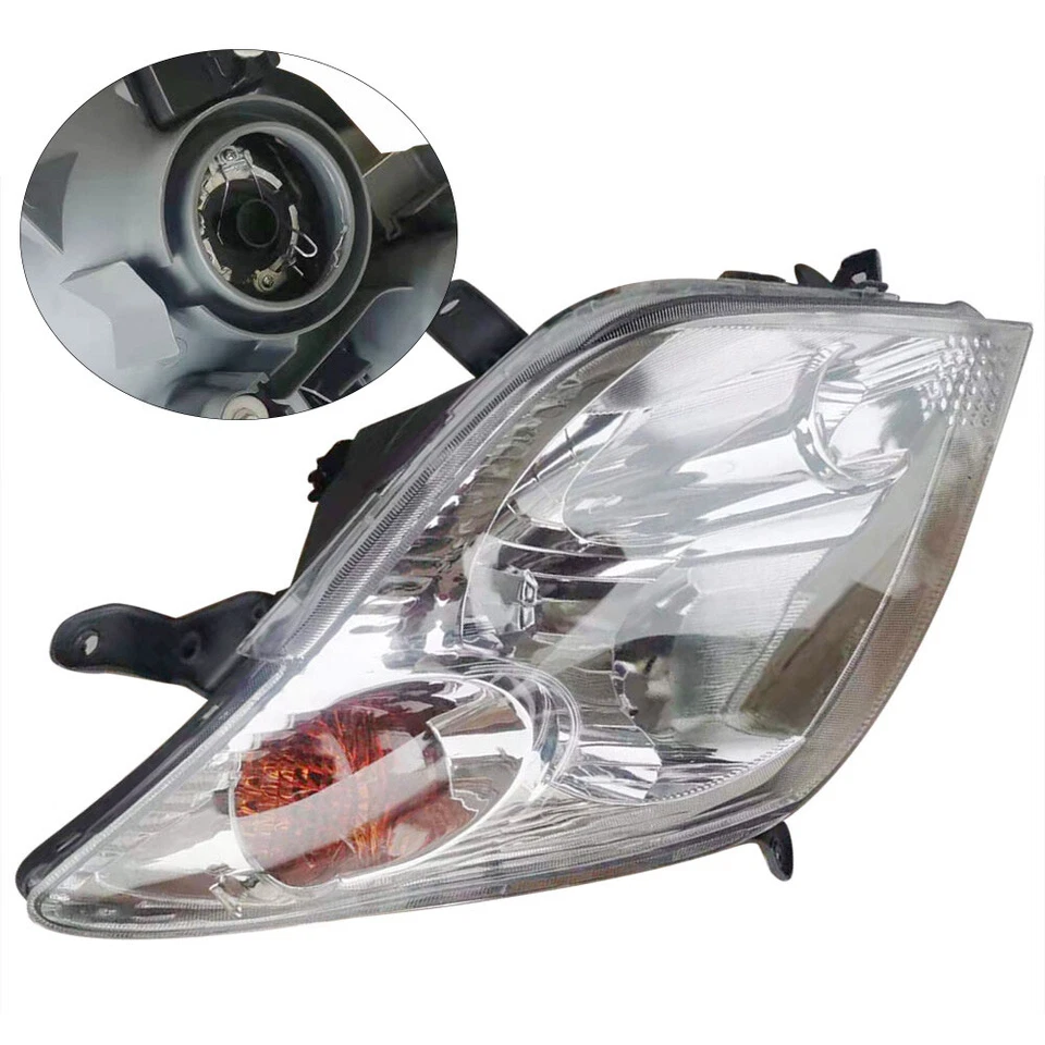 Headlight Lamp Halogen Driver Passenger Pair Set For 2004 2005 2006 Scion Xa USA - Image 4 of 4