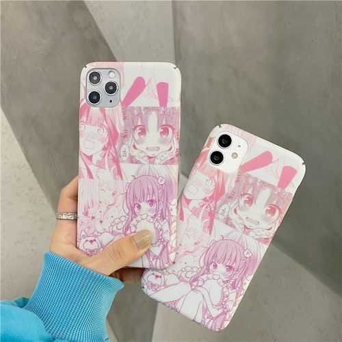 Cute Pink Anime Girl Phone Case For Iphone 6 7 8 Plus X Xs Xr 11 12 13 Pro Max Ebay