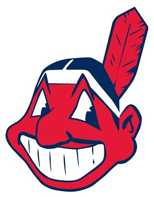 #ad Cleveland Indians Chief Wahoo Logo Die Cut Laminated Vinyl Sticker Decal MLB $3.84