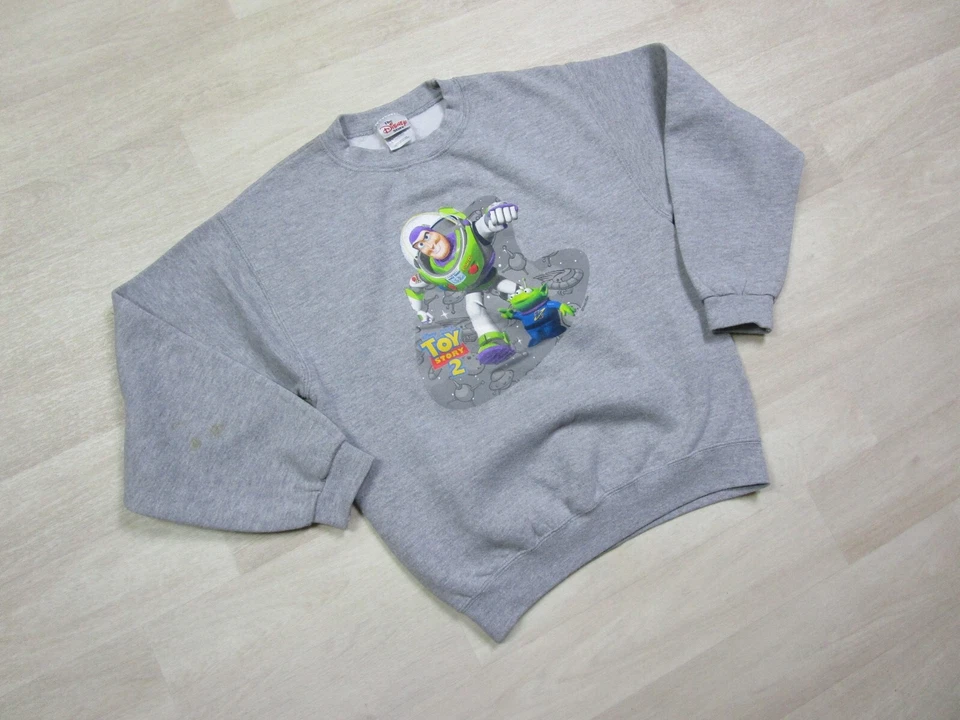 Vintage Disney Toy Story 2 Movie Buzz Lightyear Sweatshirt Kids Youth (L) 10-12 - Image 2 of 4
