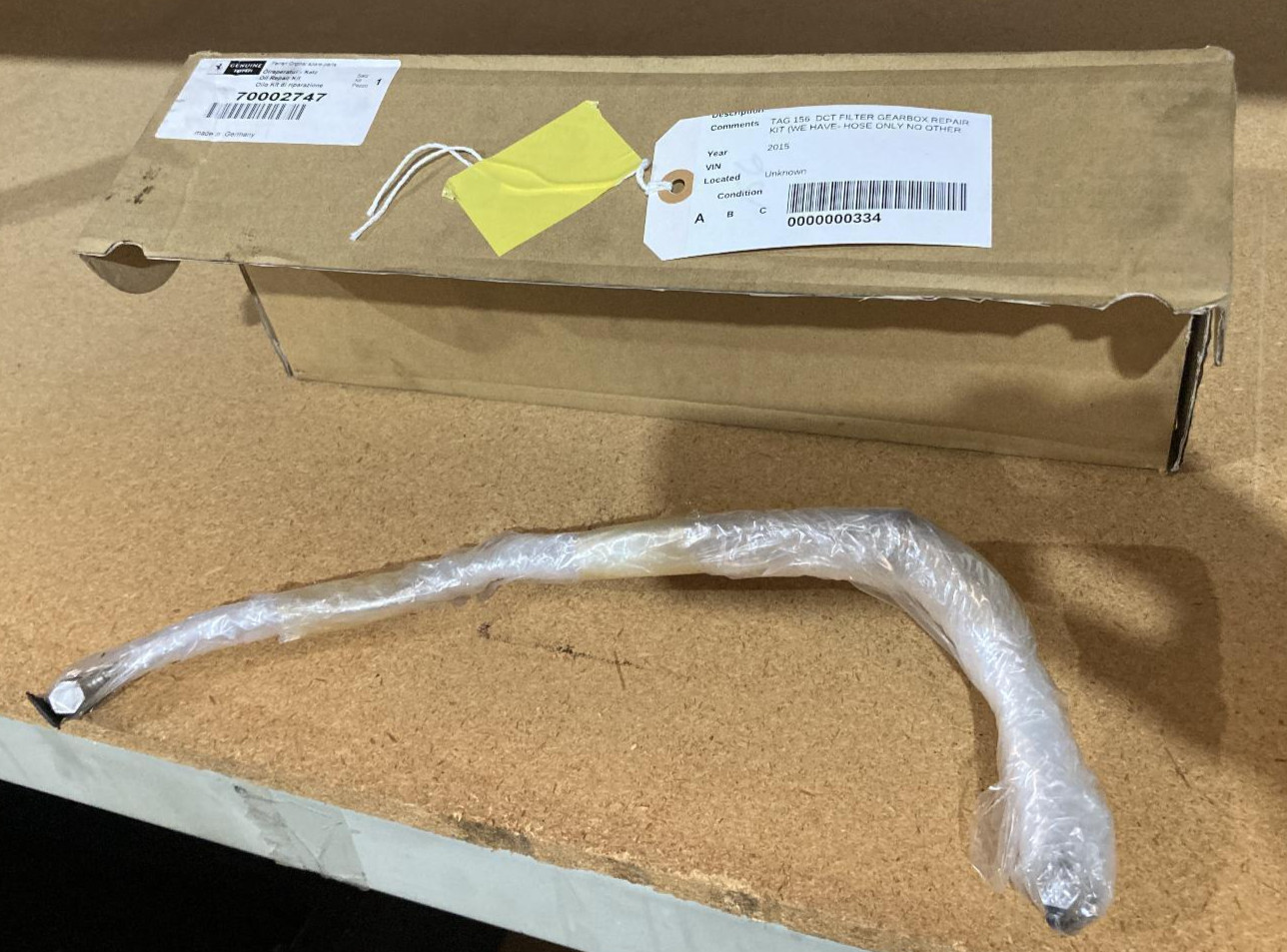 FERRARI 2015 GEARBOX REPAIR KIT HOSE ONLY NO OTHER ITEMS IN KIT 70002747