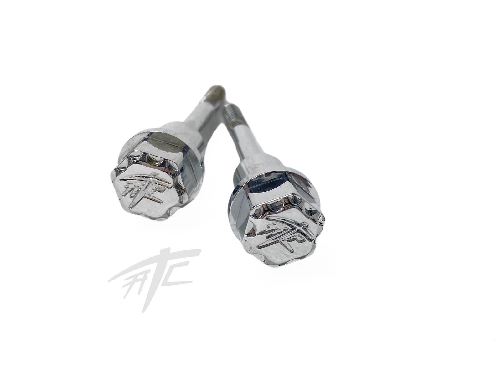 HAYABUSA CHROME ATC ENGRAVED DIAMOND CUT SEAT BOLTS 2005 SUZUKI HAYABUSA