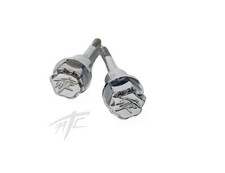 HAYABUSA CHROME ATC ENGRAVED DIAMOND CUT SEAT BOLTS 2005 SUZUKI HAYABUSA