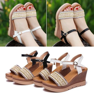 flat platform wedge sandals