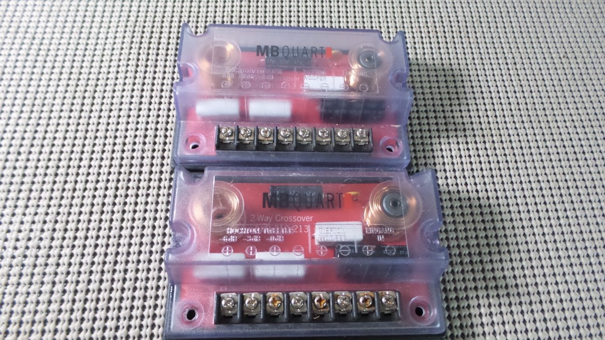 2 MB QUART DXD 210/213 CROSSOVERS for COMPONENT SPEAKERS TWEETERS