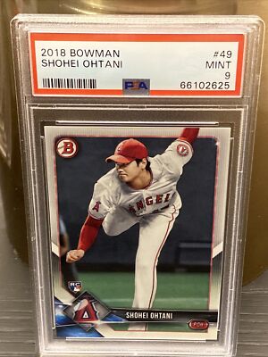 2018 Bowman Shohei Ohtani #49 RC PSA 9 MINT | eBay