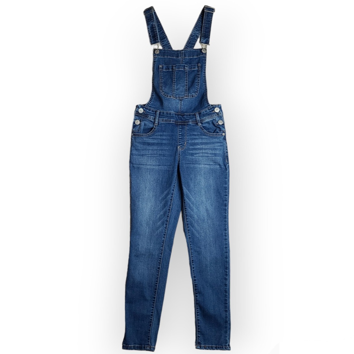 Wallflower ECO Insta Stretch Bib Overalls Jean Junior's Small Overall Jeans
