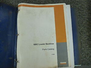 Case Model 580C Loader Backhoe Tractor Parts Catalog Manual Book F1283