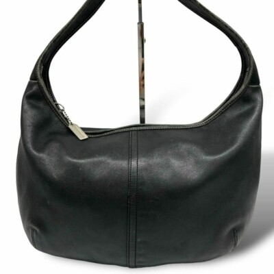 バッグ Coach Hobo Lether Shoulderbag Black 2239 COACH Designer Vintage Black Legacy Hobo Bag Shoulder Purse