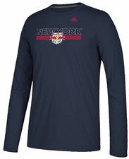 New York Red Bulls Mens Navy Adidas Climalite 1949 Polyester Long Sleeve Shirt 