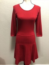 Women Ann Taylor Red Dress Sz S