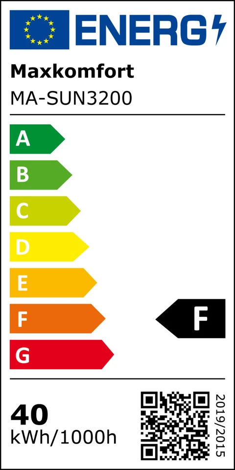 LED Fluter Bewegungsmelder 40W IP65 schwarz weiß schwenkbar Außenwandleuchte SUN - Bild 2 von 2