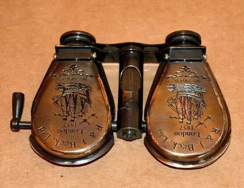 Antique Maritime Brass Monocular Binocular Vintage Nautical spyglass Monocular - Image 3 of 4