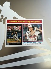 2025 Topps Heritage Baseball #66 Matt Holliday / Jackson Holliday Father & Son