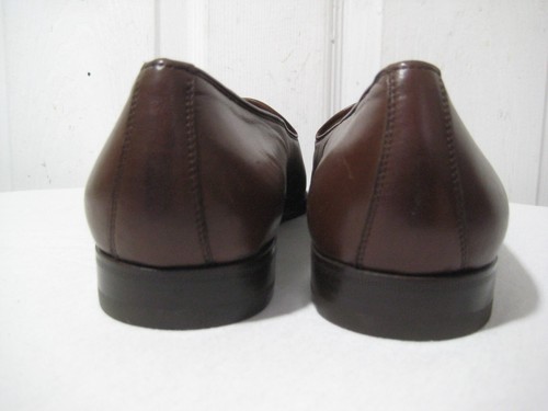 GUCCI Brown Leather Tassels Loafer Shoes Men's Size 44.5 D, RUN SMALL !!! - Picture 6 of 16