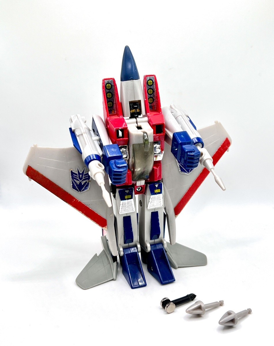 Near MINT Pre-Rub 1984 Transformers G1 Decepticon STARSCREAM 100