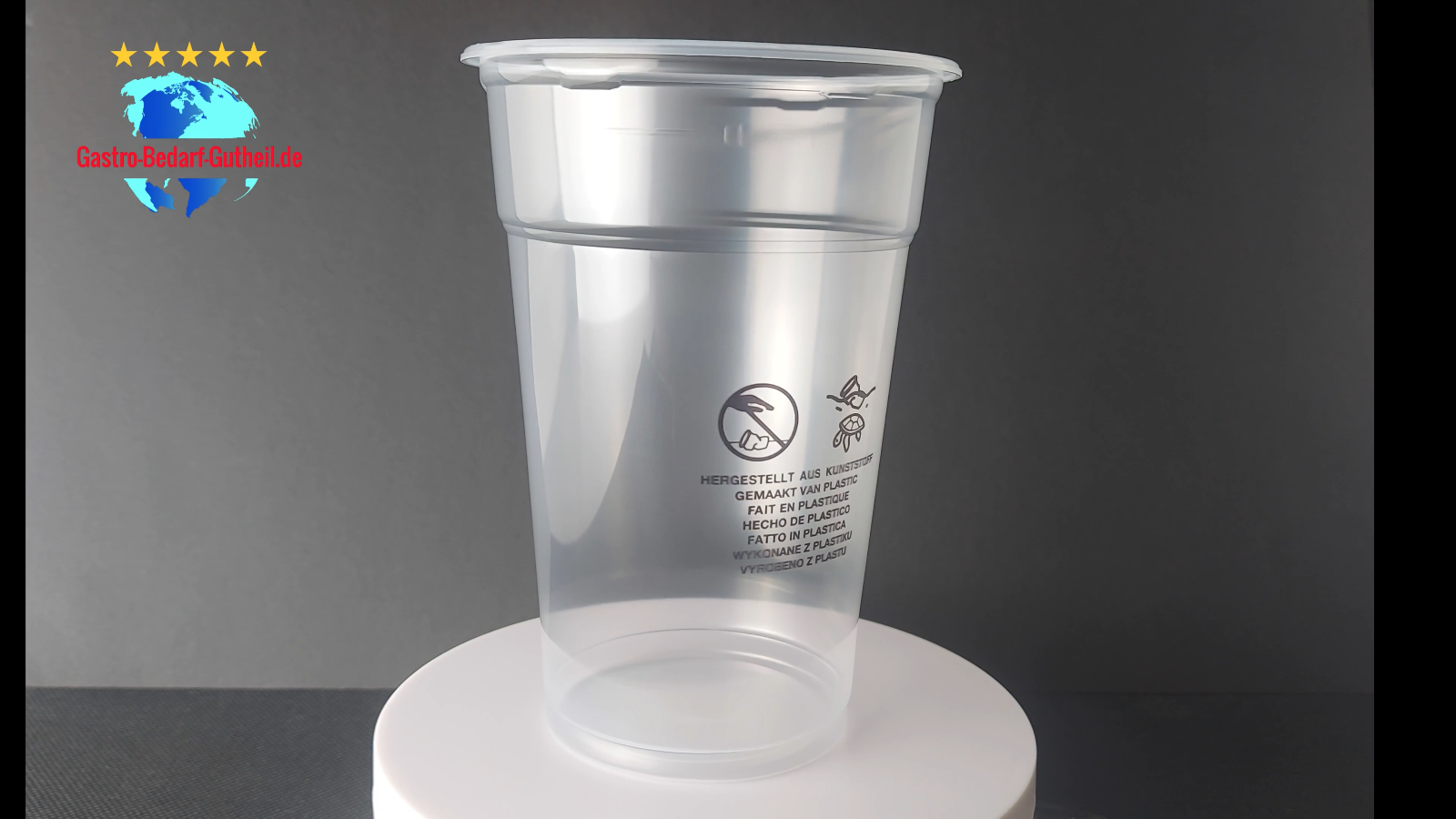 Bierbecher Klar 500ml PP 800 Bierbecher 0,5l Klar - Recyclebare Plastikbecher Für Partys & Events Bierglas 500 ML