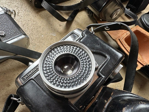 20 Vtg Rare Film SLR Camera Bodies Konica Minolta Yashica Kodak Polaroid Pentax+ - Picture 14 of 19