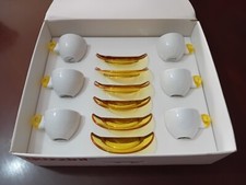 Raro set 6 tazzine caffè complete vintage guzzini design Queensberry Hunt Levien