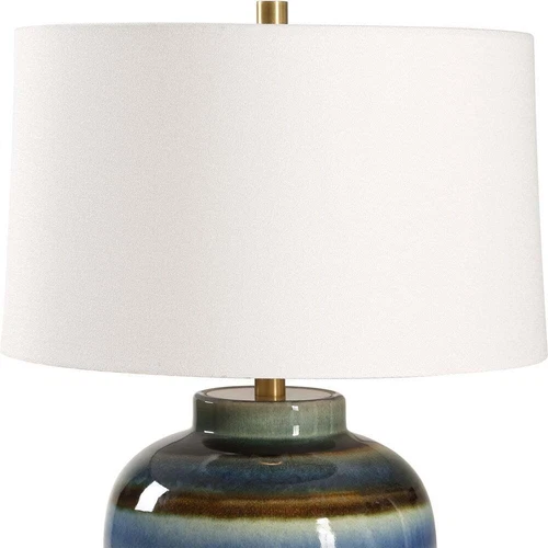 JUDARN MODERN TABLE LAMP ARTISAN CRAFTED EARTHY CERAMIC UTTERMOST 30493 - Picture 3 of 5
